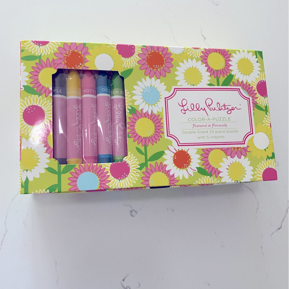 Lilly Pulitzer "Color-A-Puzzle" in Fireworks